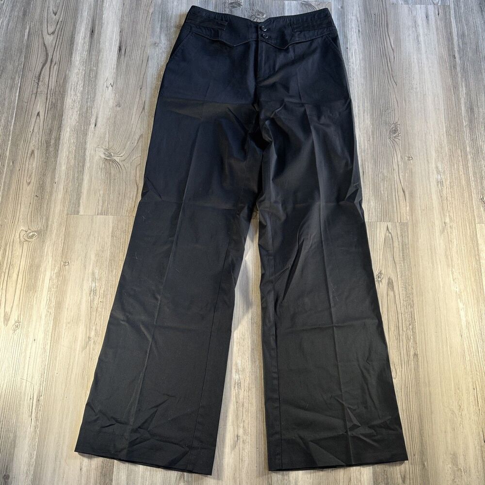 Mihoko Saito Black Dress Long Flare Pants Japanese Size 42